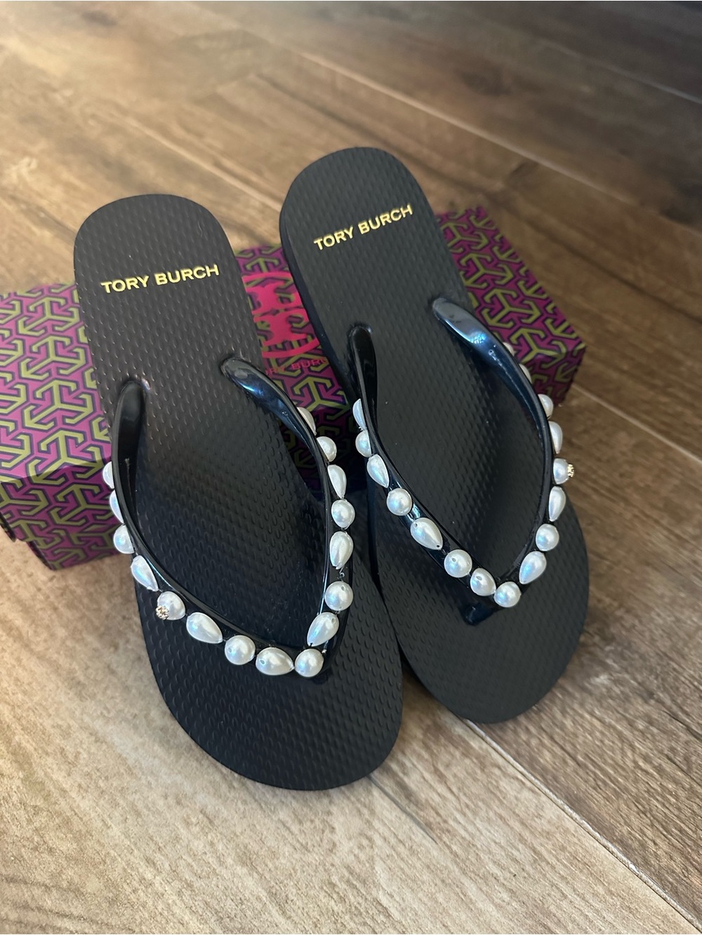 Tory Burch Pearl Flip Flops